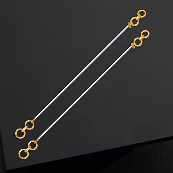 Kaan Chain Transparent Stretchable Rubber Gold Colored Earchain | Invisible Ear Chain for Women, Ear Chain for Heavy Earrings