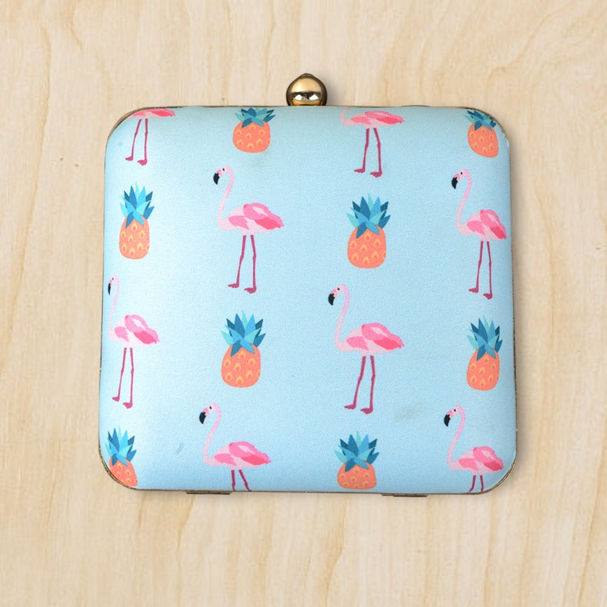 Duck & pineapple Printed Clutch