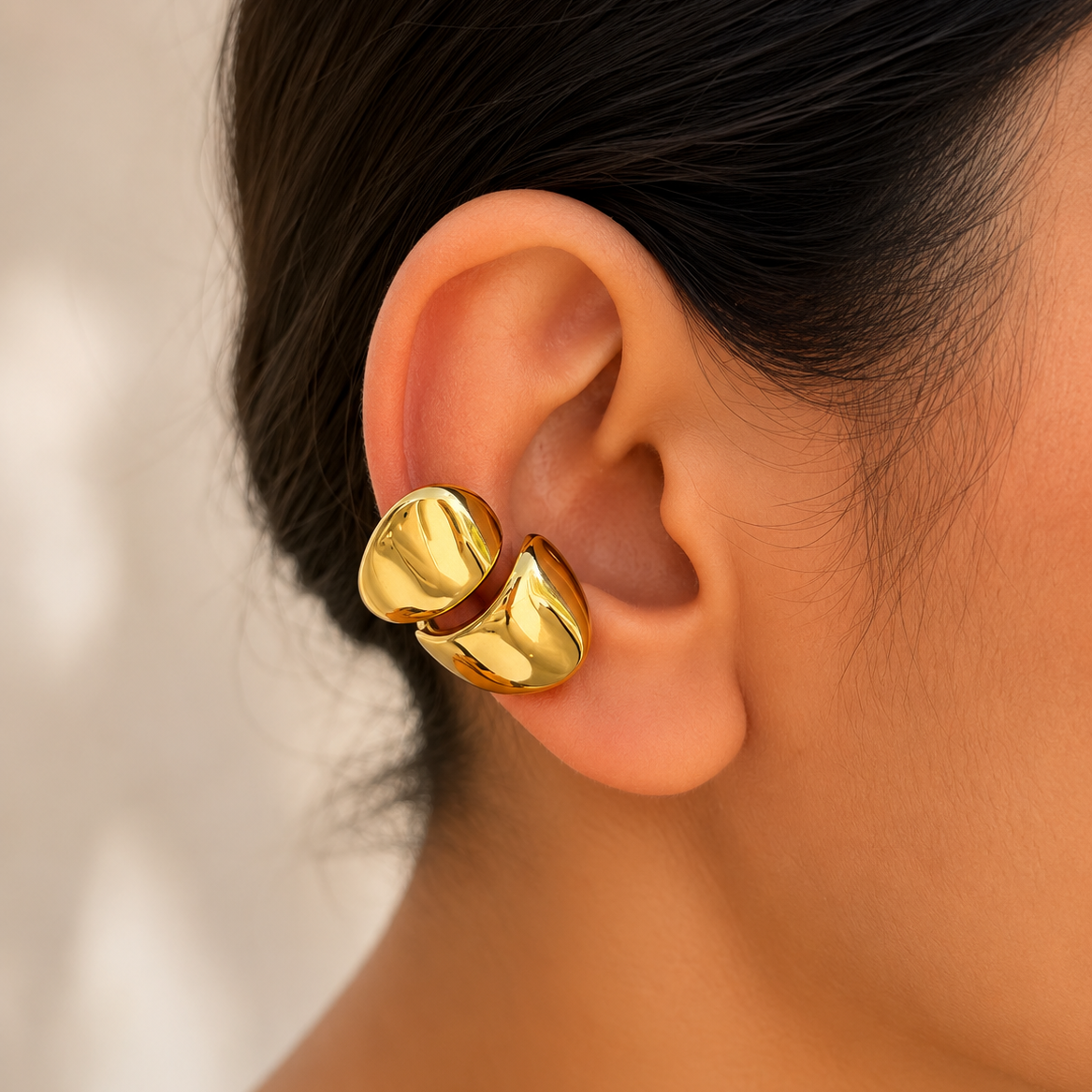 Western Golden Clip on Earrings