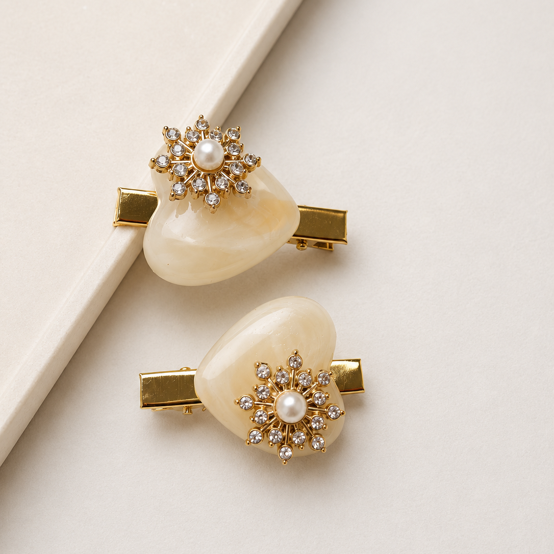 Twinkle Pearl Hair Clip- Set of 2
