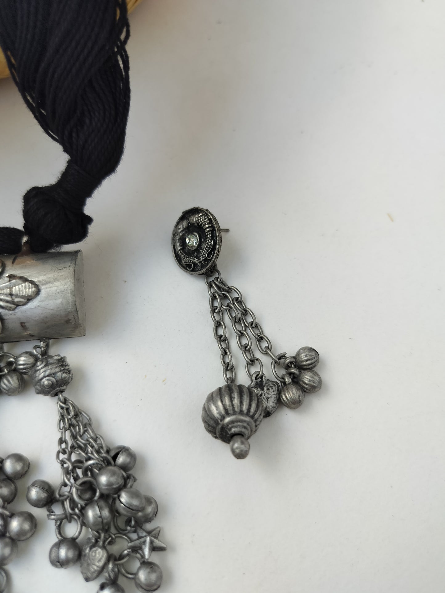 Ghungroo Oxidised Necklace set