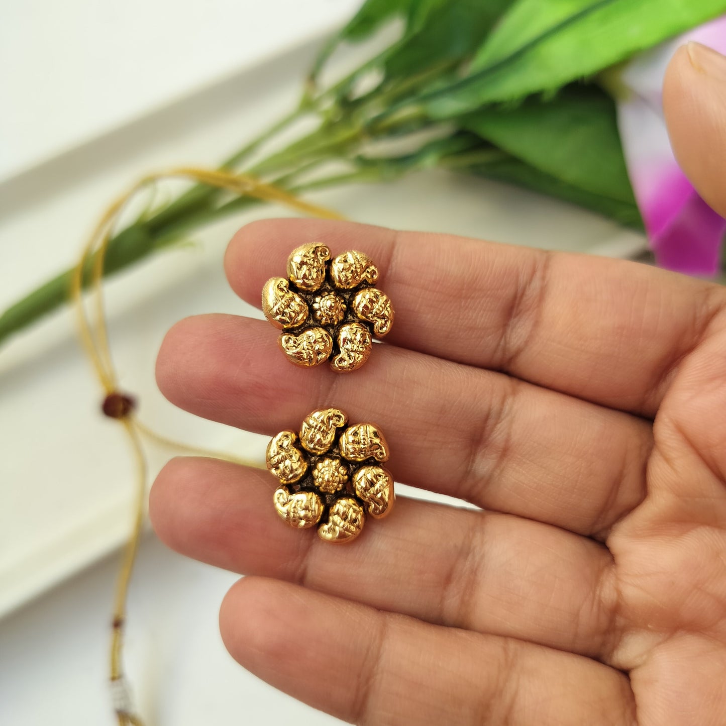 Kisha Gold Lookalike Necklace set