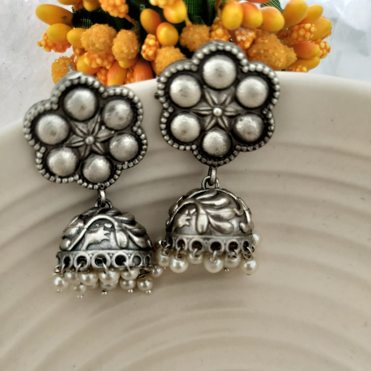 Mini Silver lookalike Jhumki