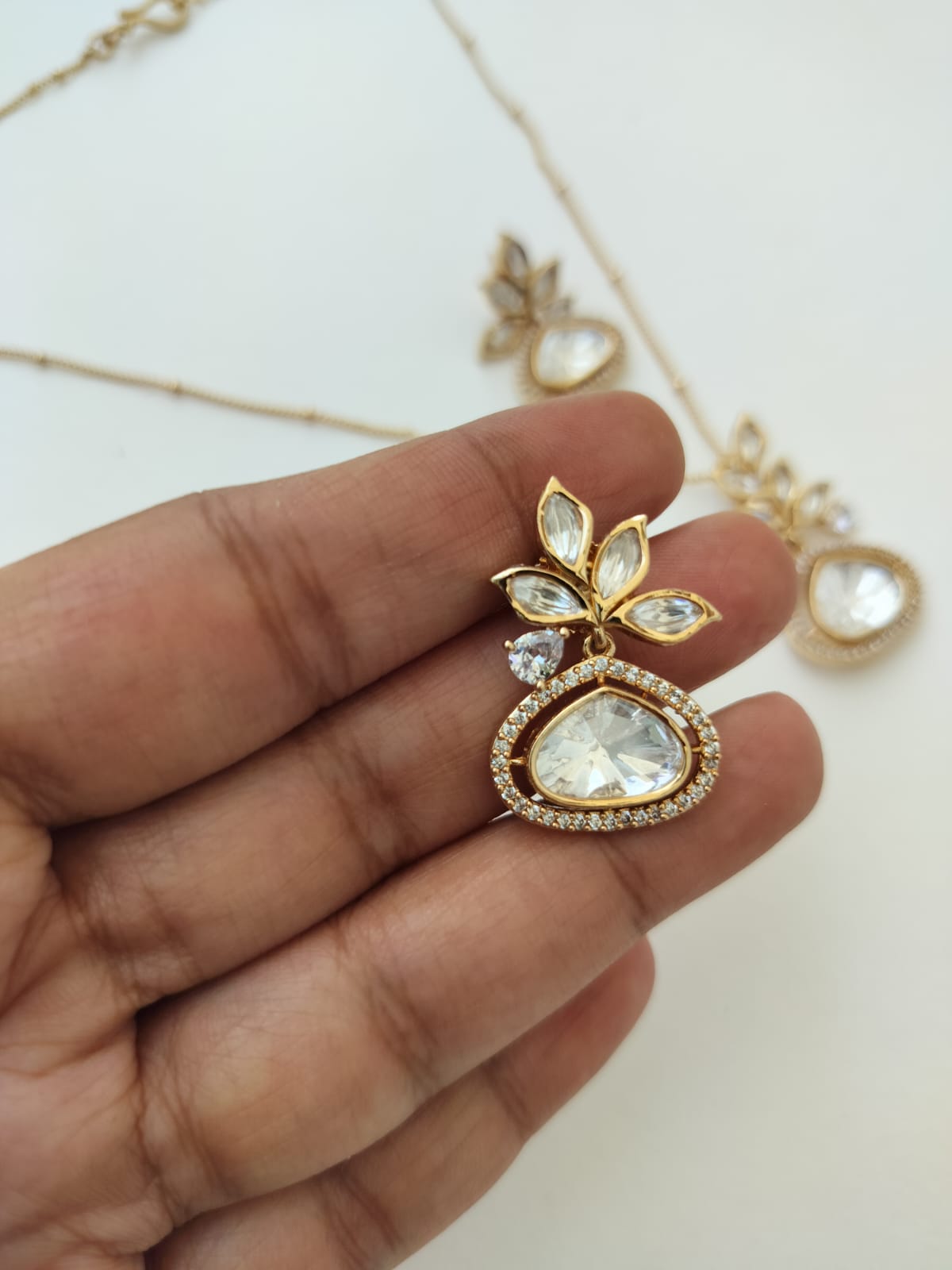 Vikrama Kundan Pendant Necklace set