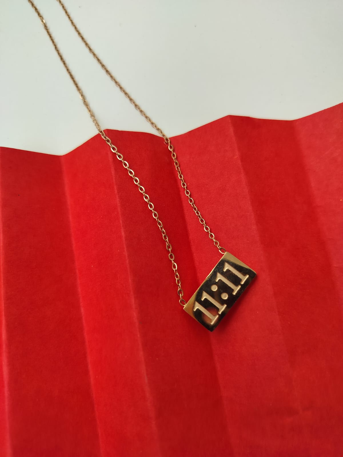 Angel No. 11:11 Rose Gold Pendant