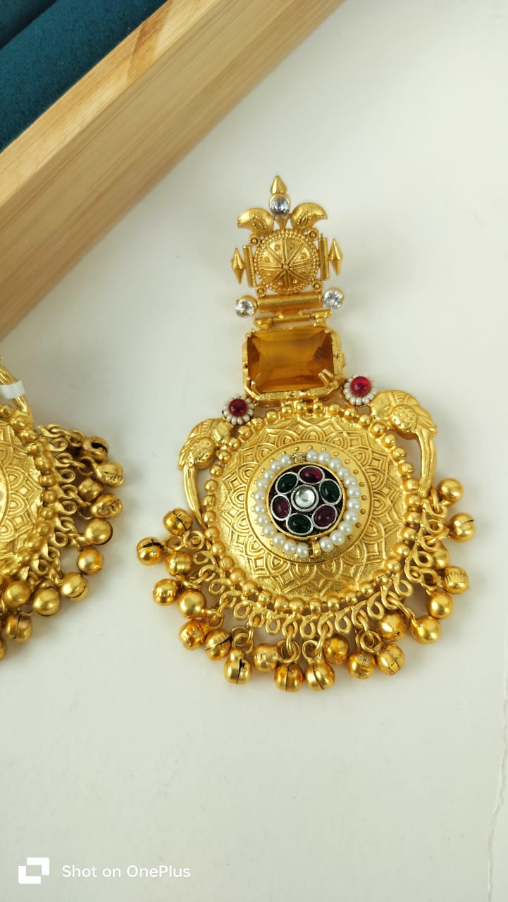 Samstita Brass Earrings