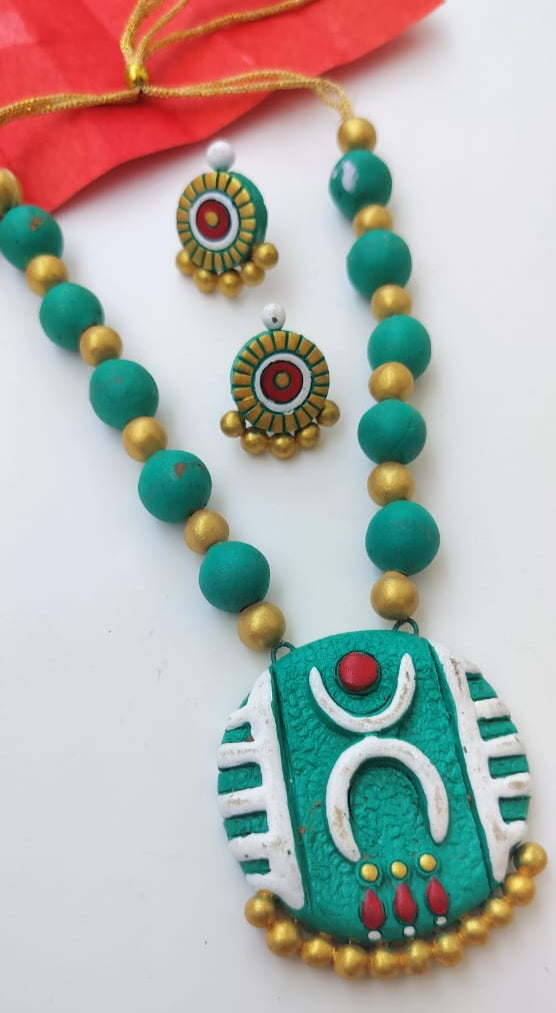 Swasti Terracotta Jewellery Set