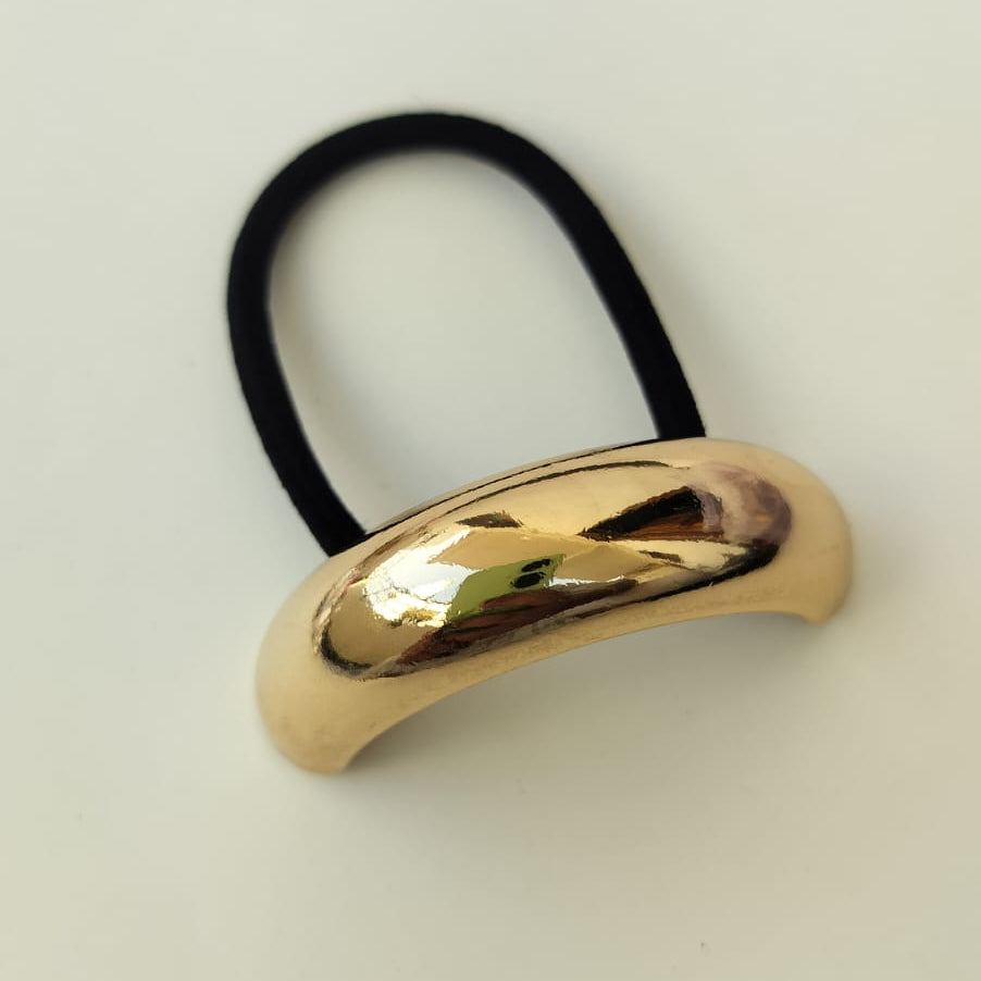 Curve metal hair tie