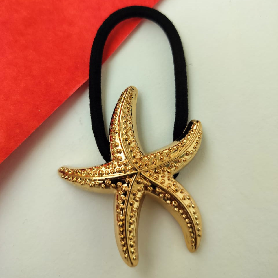 Star Fish Metal Hair Tie