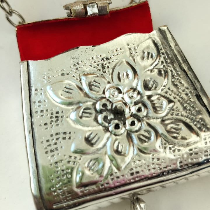 Metal Mini Ginni Bag (Silver)