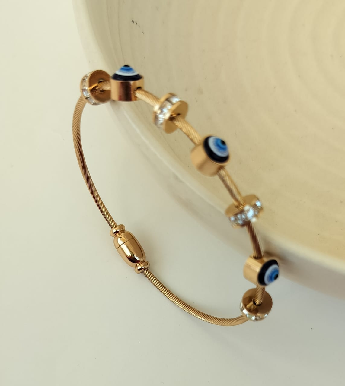 Trendy Classic Evil Eye Bangle