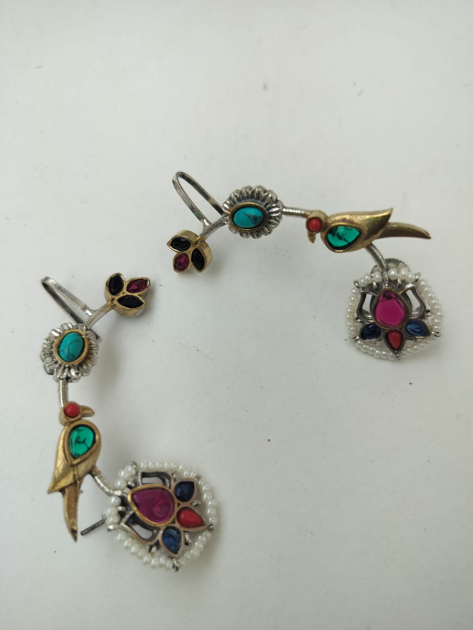 Lotus Stone earcuffs - Set of 2