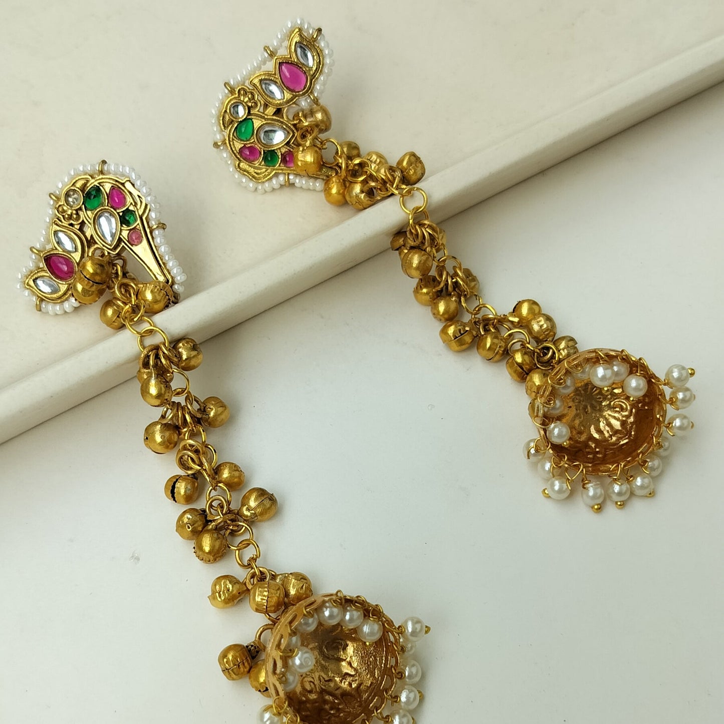 Mor Ghungroo kashmiri Earrings