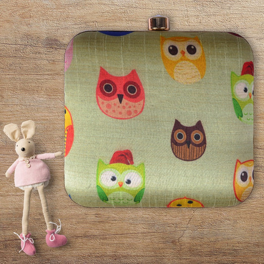 Owl Printed Clutch