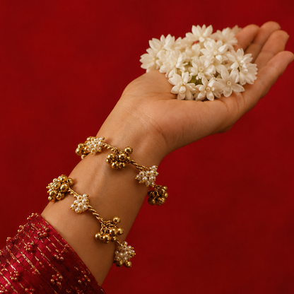 Ghungroo Pearl Bangles - Pair