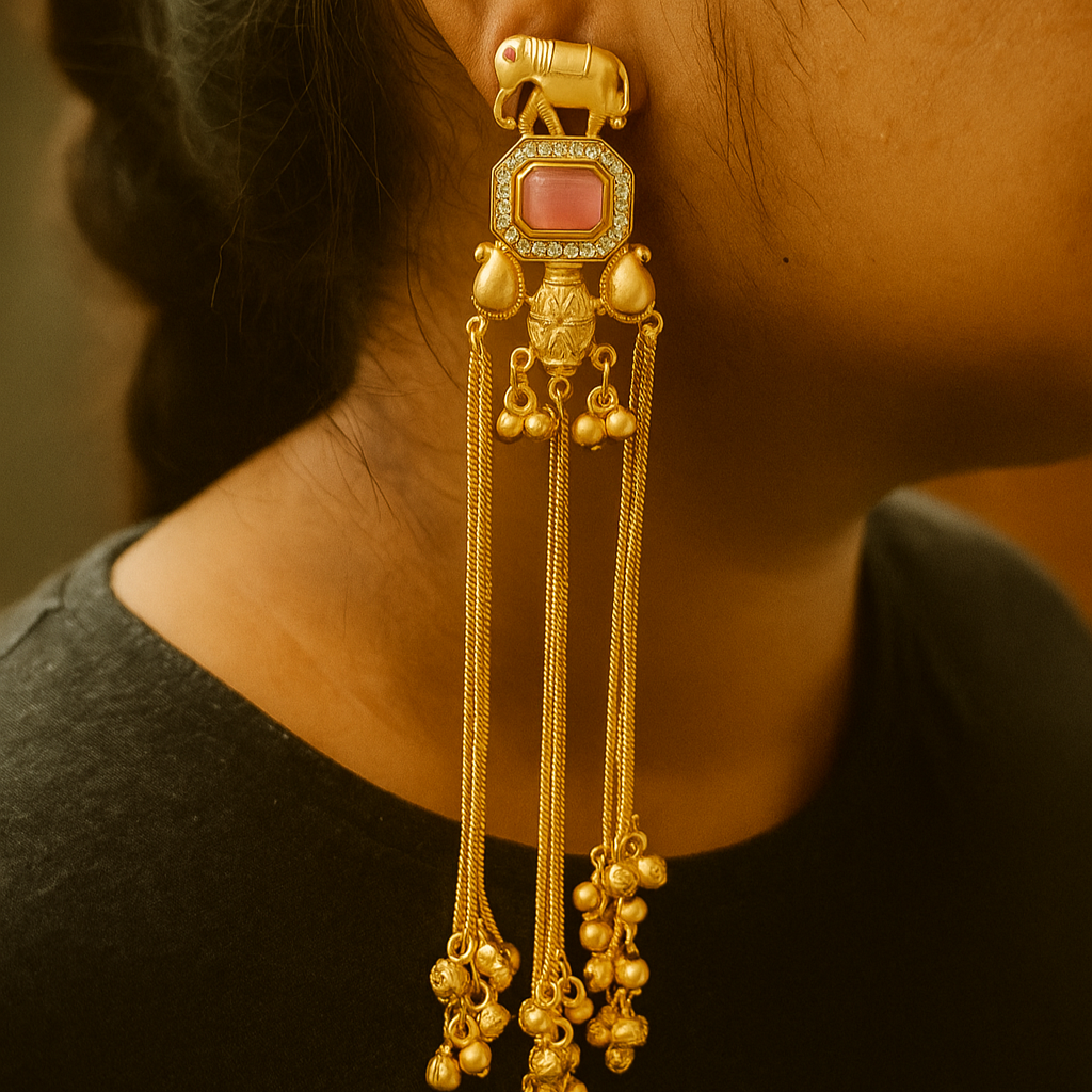Gajraj Kashmiri Earrings