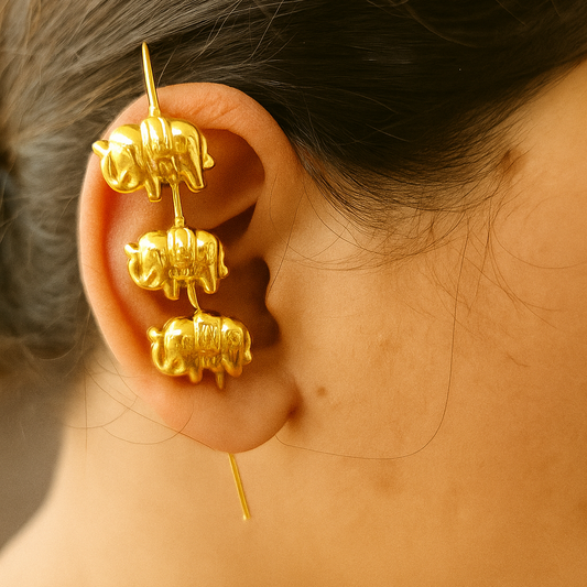 Gajmukh Triple Needle Earcuff