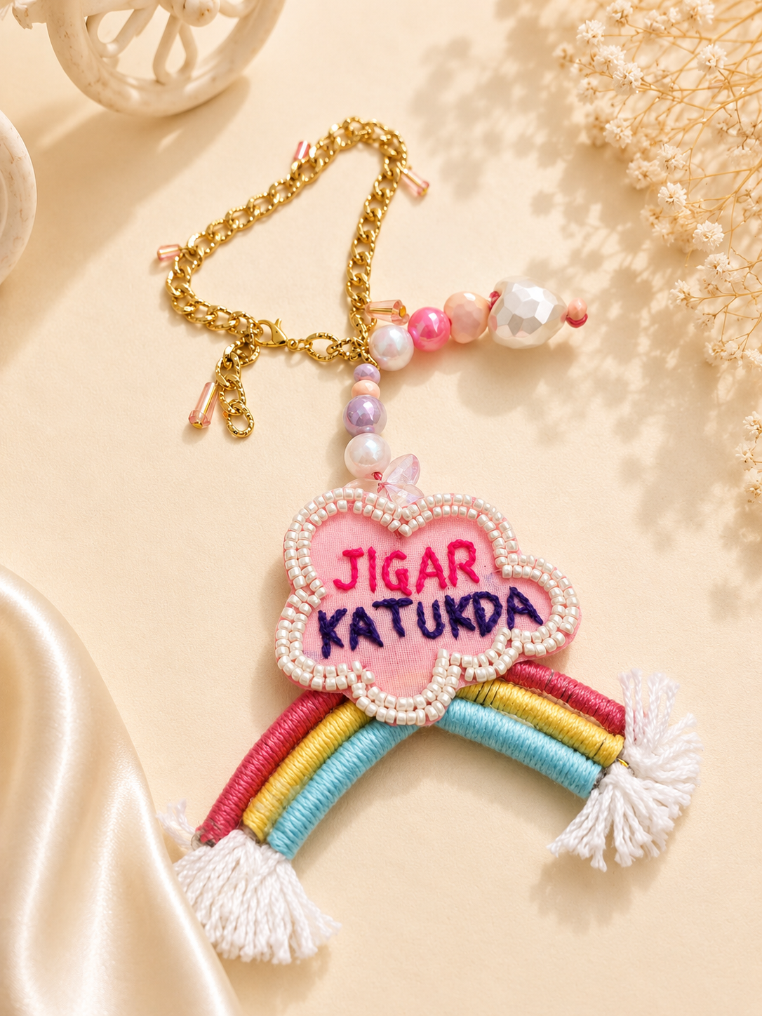 Handmade Rakhi Bracelet For Sisters / Bhabhi - Jigar Ka Tukda