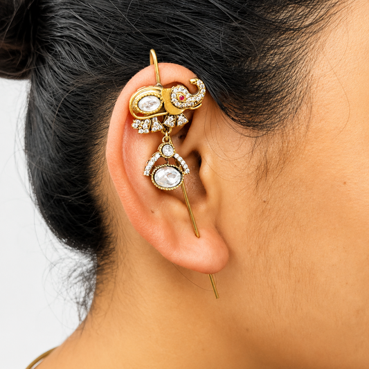 Gajanan Needle Earcuffs - Set of 2