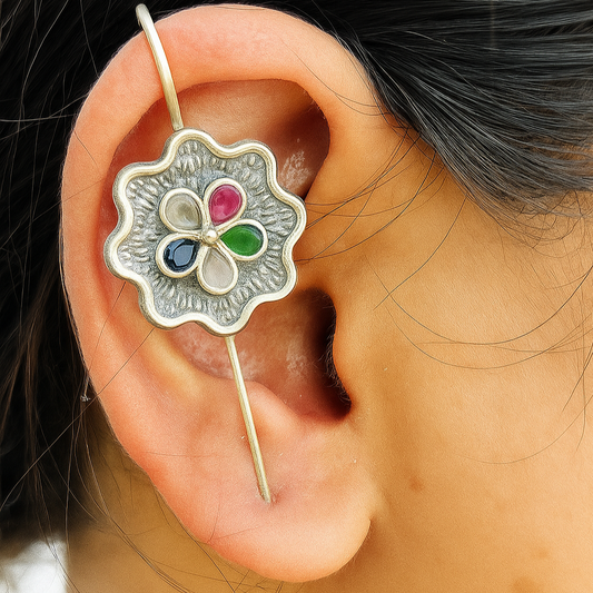 Oxidised Multicolor Earcuff