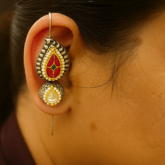 Shriya Kundan Earcuff Earrings