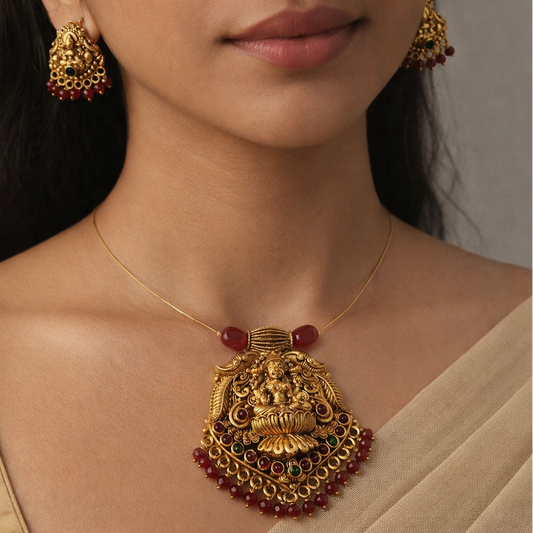 Antique Lakshmi Temple Jewelry Set