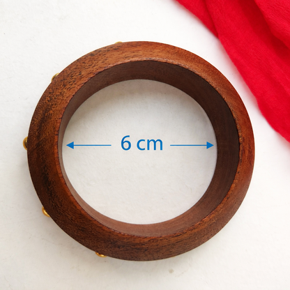 The Artisan Bold Stack – Set of 4 Handcrafted Wooden Bangles