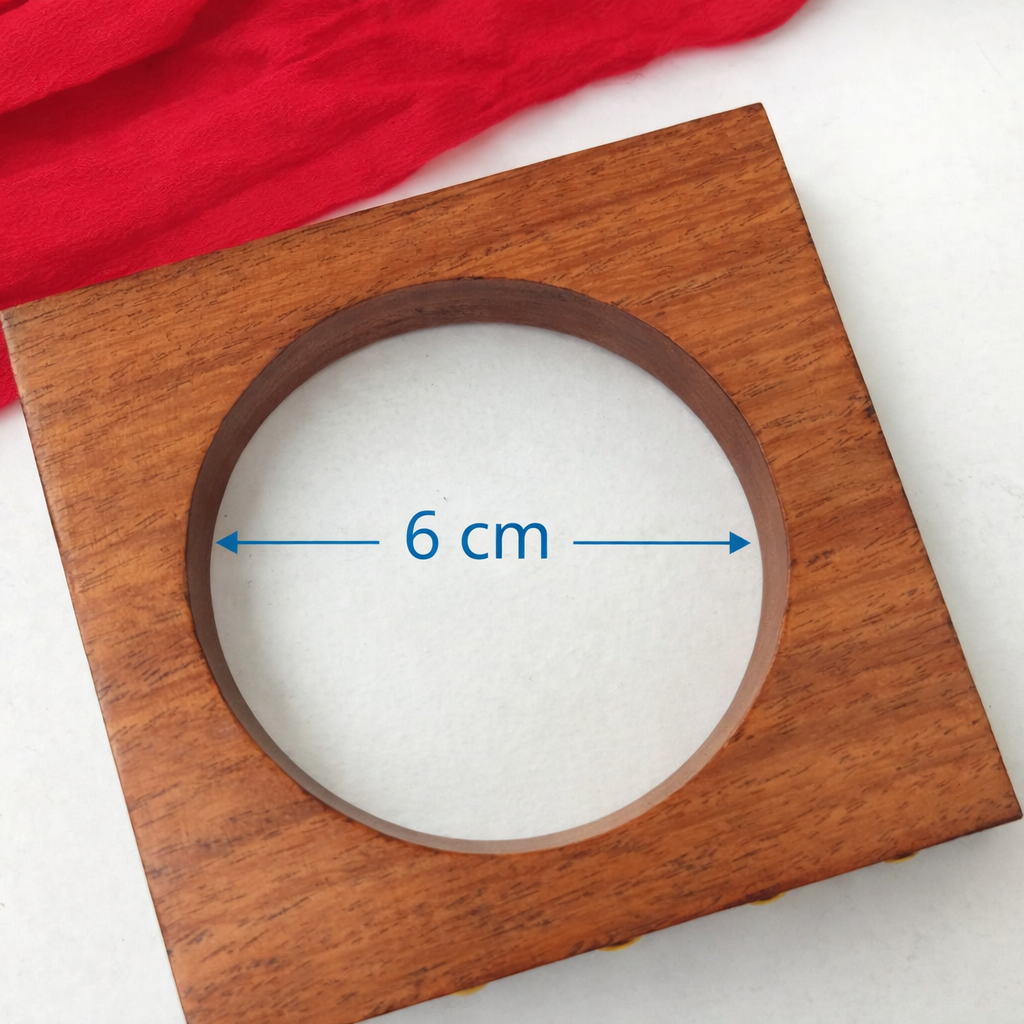 The Artisan Bold Stack – Set of 4 Handcrafted Wooden Bangles