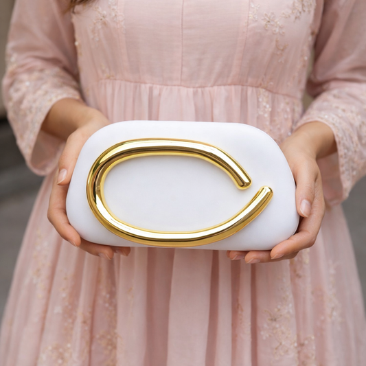 Aneet Metal Clutch for women