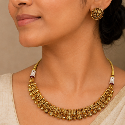 Ragini Gold Lookalike Necklace set