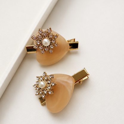 Twinkle Pearl Hair Clip- Set of 2