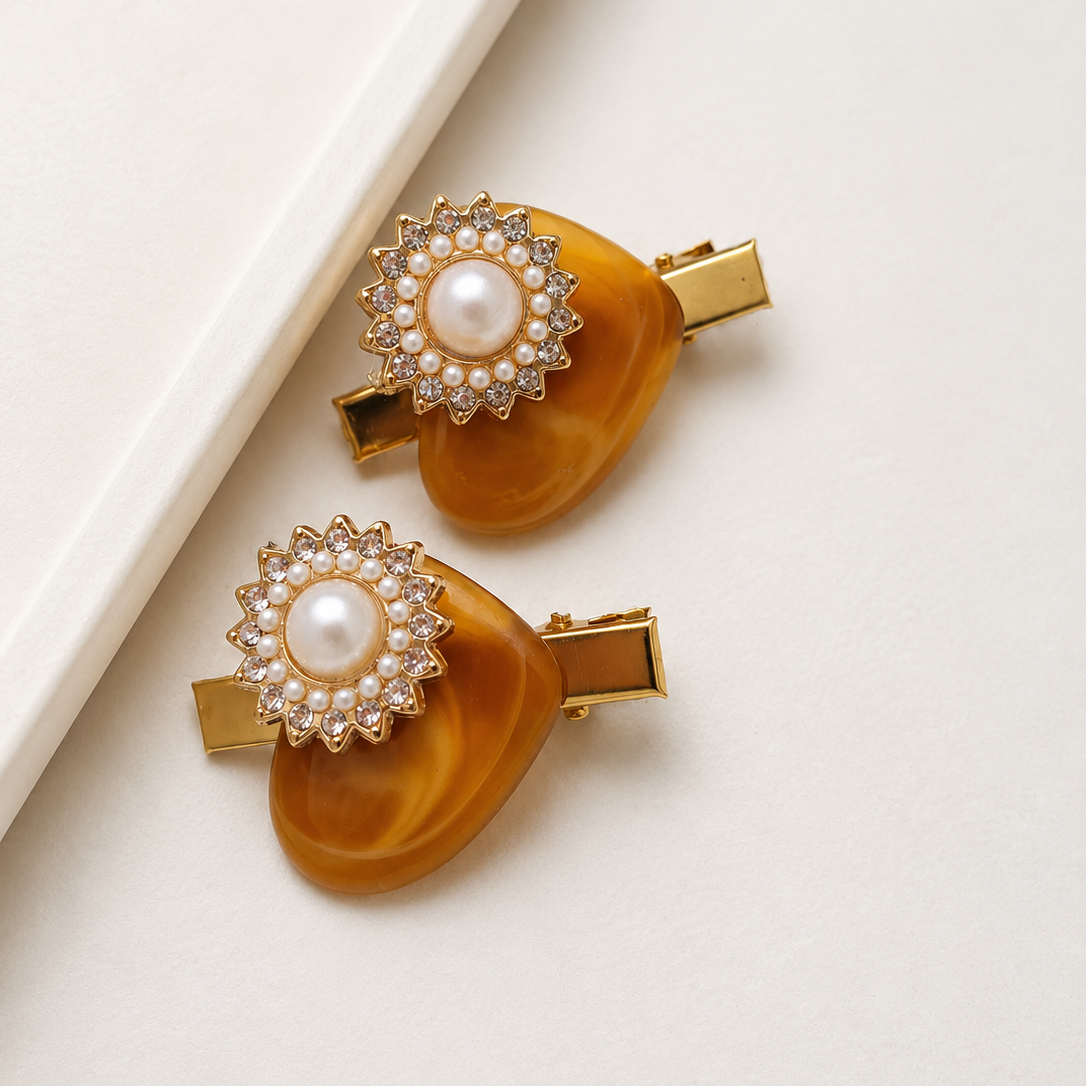 Twinkle Pearl Hair Clip- Set of 2