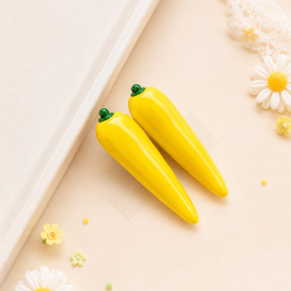 Vibrant Chilli Pepper Hair Clip For Kids