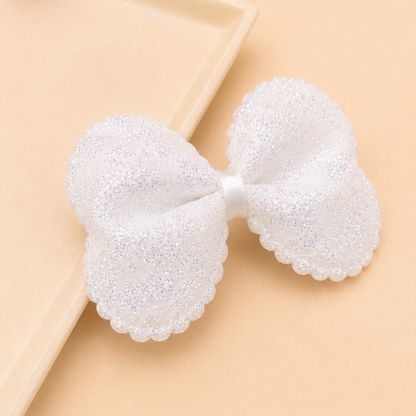 Frida Handcrafted Glittery Bow Hair Clip