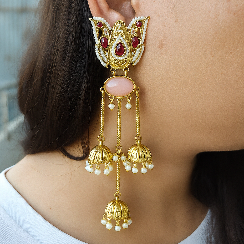 Trinetra Jhumka Earrings