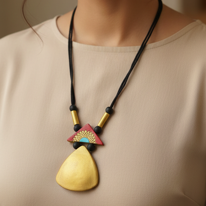 Handmade Terracotta Neckpiece