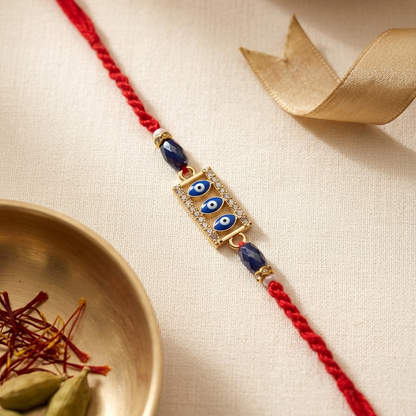 Evil Eye Red Thread Rakhi For Brother