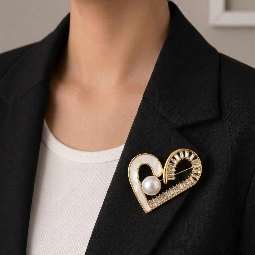 Whispering Heart Brooch