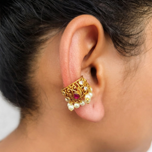 Riddhi Golden Stone Bugadi - Pink