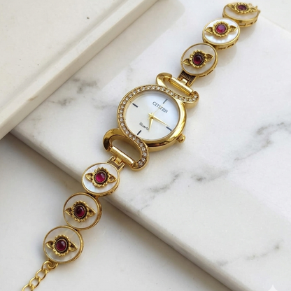 MOP Designer Heritage Bracelet Watch