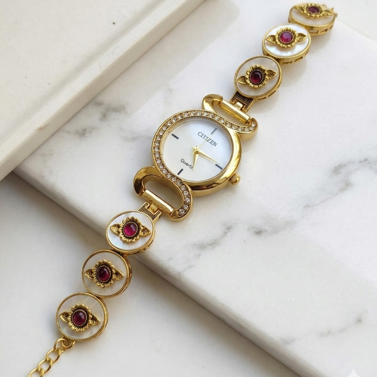 MOP Designer Heritage Bracelet Watch