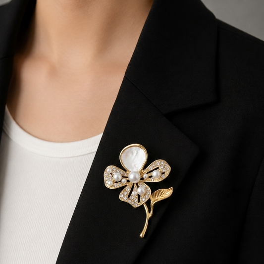 Opal Blossom Brooch