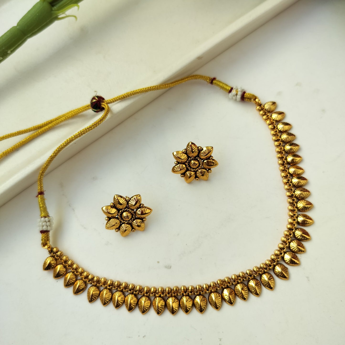 Dhatri Gold Lookalike Necklace set