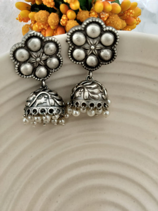Mini Silver lookalike Jhumki