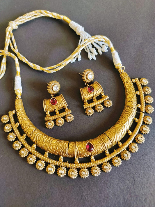 Prisha Heavy Necklace Set