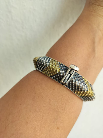 Ditvi Dual tone Silver lookalike Kada