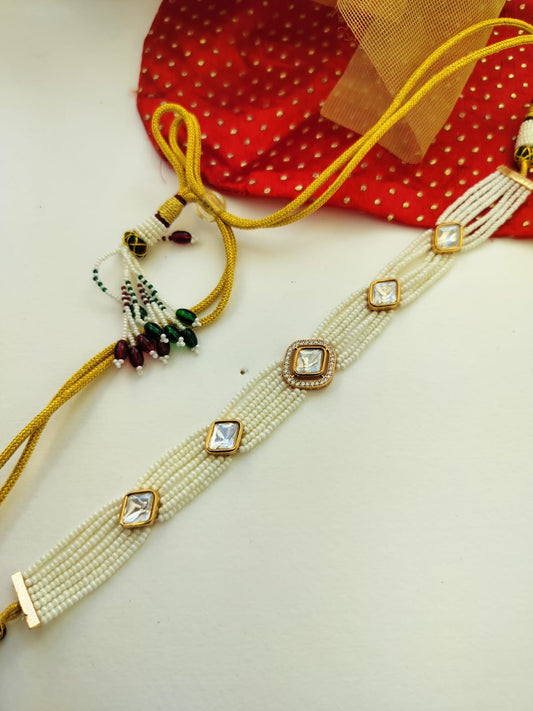 Arnika Pearl Kundan Choker