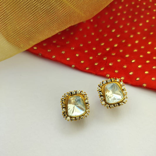 Narayani Kundan Stud Earrings