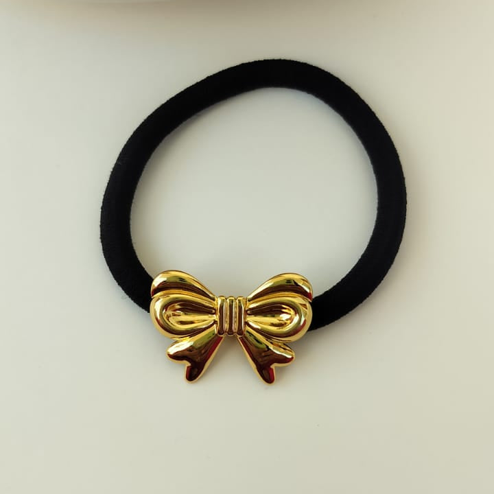Mini Bow Metal Hair Tie