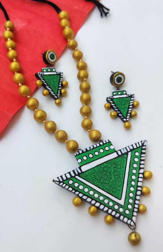 Bohemian Terracotta Jewellery Set